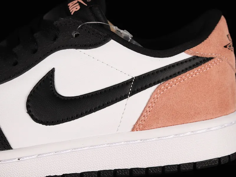 All categories Air Jordan Jordan series basketball shoes Air Jordan 1 Low Air Jordan 1 Low OG "Bleached Coral" AJ1 Joe 1 black powder cultural basketball shoes CZ0790-061